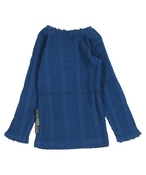 apres les cours（アプレレクール）の「テレコ長袖Tシャツ（トップス・キッズ・ベージュ/グレー/アイボリー/カーキ/ネイビーブルー/ピンク・80/90/95/100/110/120/130/140）」の15枚目の写真