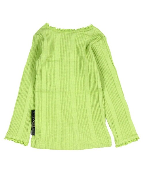 apres les cours（アプレレクール）の「テレコ長袖Tシャツ（トップス・キッズ・ベージュ/グレー/アイボリー/カーキ/ネイビーブルー/ピンク・80/90/95/100/110/120/130/140）」の14枚目の写真