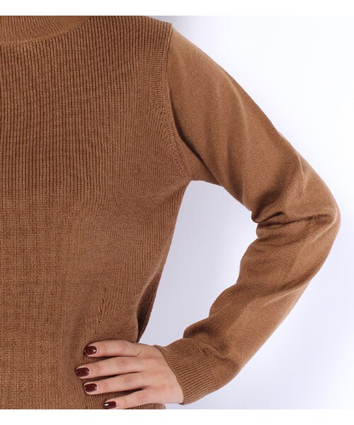 PAGEBOY（ページボーイ）の「アクリルニット×起毛スカートセット（ワンピース/ドレス・レディース・グレー/ブラウン/キャメル）」の8枚目の写真