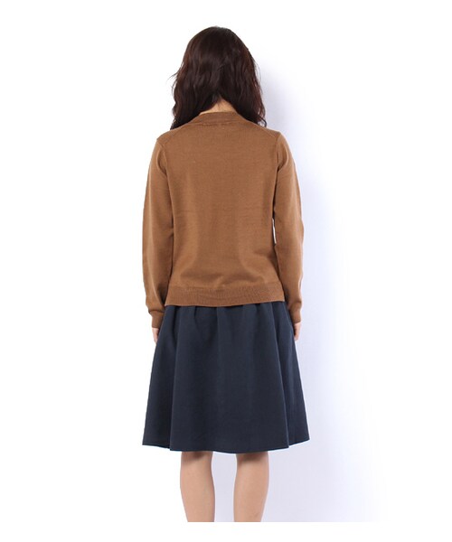 PAGEBOY（ページボーイ）の「アクリルニット×起毛スカートセット（ワンピース/ドレス・レディース・グレー/ブラウン/キャメル）」の4枚目の写真