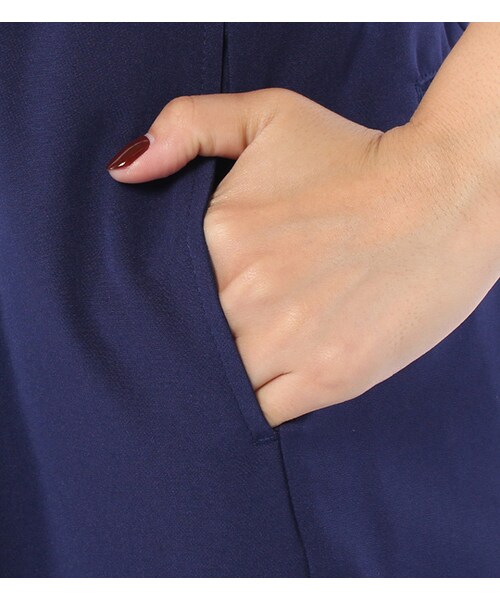 PAGEBOY（ページボーイ）の「ベルト付タックテーパードパンツ（パンツ・レディース・ブラック/オレンジ/ネイビー）」の9枚目の写真