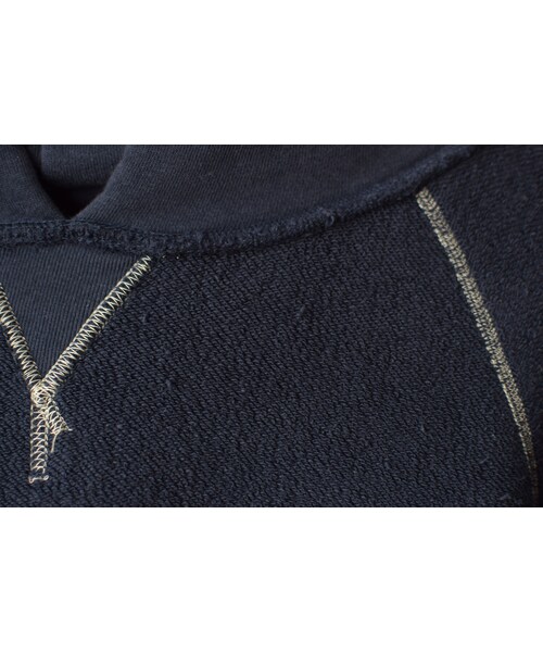 BARNS（バーンズ）の「Barns Outfitters   BR-4932 TURIAMI PULL PARKER NVY バーンズアウトフィッターズ 吊り編み裏毛プルオーバー パーカー ネイビー（パーカー・メンズ・その他）」の11枚目の写真