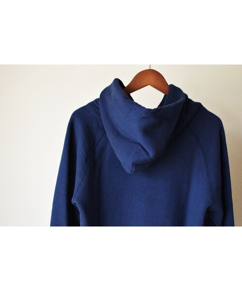 BARNS（バーンズ）の「Barns Outfitters   BR-4932 TURIAMI PULL PARKER NVY バーンズアウトフィッターズ 吊り編み裏毛プルオーバー パーカー ネイビー（パーカー・メンズ・その他）」の9枚目の写真