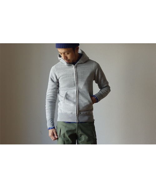 BARNS(バーンズ)の「【定番アイテム】Barns Outfitters バーンズアウトフィッターズ BR-4931 吊り編み裏毛ジップパーカー GRY グレー(パーカー・メンズ・その他)」の1枚目の写真