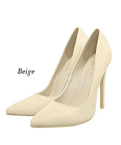 MOERY（モエリー）の「ポインテッドトゥパンプス（パンプス・レディース・ブラック/グリーン/ベージュ/イエロー/ピンク・S(22.5cm相当)/M(23.5cm相当)/L(24.5cm相当)/M(約23.5～24cm)/L(約24.5～25cm)）」の2枚目の写真