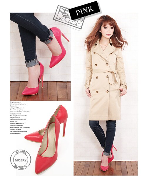 MOERY（モエリー）の「ポインテッドトゥパンプス（パンプス・レディース・ブラック/グリーン/ベージュ/イエロー/ピンク・S(22.5cm相当)/M(23.5cm相当)/L(24.5cm相当)/M(約23.5～24cm)/L(約24.5～25cm)）」の15枚目の写真