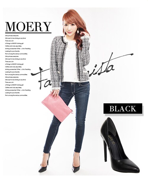 MOERY（モエリー）の「ポインテッドトゥパンプス（パンプス・レディース・ブラック/グリーン/ベージュ/イエロー/ピンク・S(22.5cm相当)/M(23.5cm相当)/L(24.5cm相当)/M(約23.5～24cm)/L(約24.5～25cm)）」の9枚目の写真