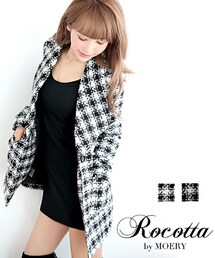Rocotta by MOERY | ツイードミディアム丈コート(ダウンジャケット/コート)