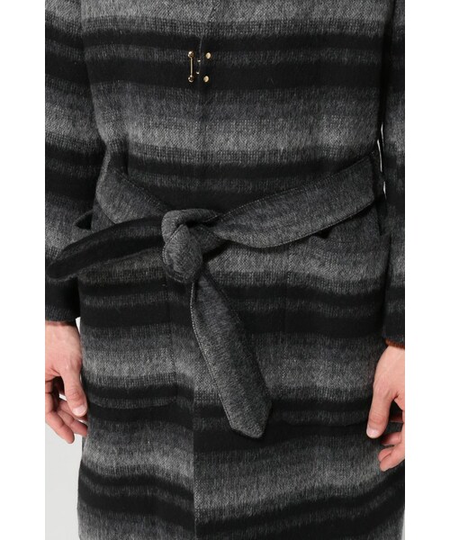 417 EDIFICE（フォーワンセブンエディフィス）の「シャギーオンブレーノーカラーコート（ジャケット/アウター・メンズ・グレー/ネイビー・S/M/L）」の12枚目の写真