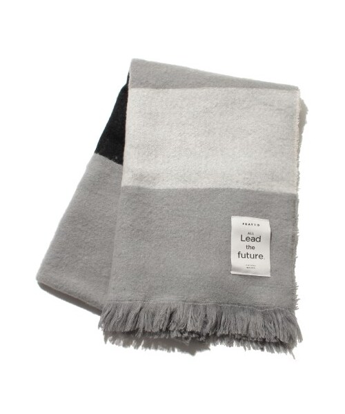 FRAY I.D(フレイアイディー)の「ブークレーバイカラーストール(ストール・マフラー・レディース・GRY/BEG・F)」の1枚目の写真