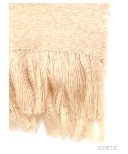 FRAY I.D(フレイアイディー)の「ブークレーバイカラーストール(ストール・マフラー・レディース・GRY/BEG・F)」の4枚目の写真