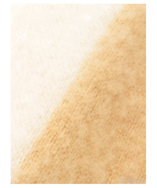 FRAY I.D(フレイアイディー)の「ブークレーバイカラーストール(ストール・マフラー・レディース・GRY/BEG・F)」の7枚目の写真