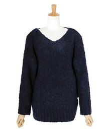 flower | basic V top ～ベーシックヴイトップ(ニット/セーター)