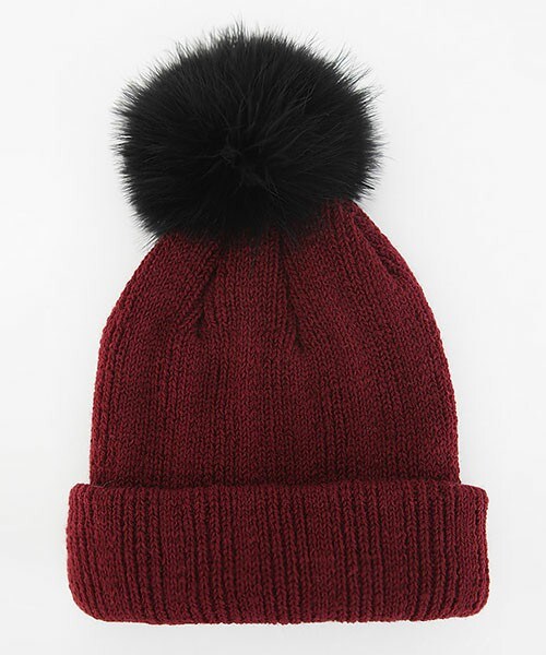 DHOLIC(ディーホリック)の「ボリュームファーニットビーニー(ニットキャップ/ビーニー・レディース・カーキ/ネイビー/ブラック/マスタード/ワイン・FREE)」の5枚目の写真