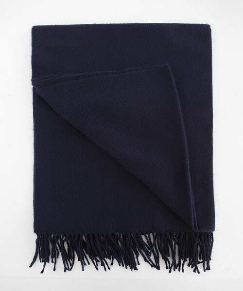 DHOLIC（ディーホリック）の「シンプルカラー&チェックストール（ストール/ショール・レディース・チェック/ベージュ/ブラック/ネイビー/ワイン/グレー・ONE）」の5枚目の写真