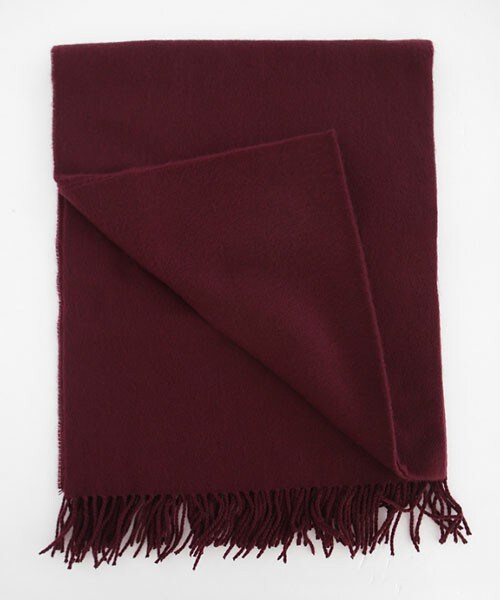 DHOLIC（ディーホリック）の「シンプルカラー&チェックストール（ストール/ショール・レディース・チェック/ベージュ/ブラック/ネイビー/ワイン/グレー・ONE）」の6枚目の写真