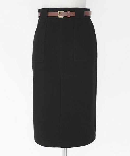 DHOLIC（ディーホリック）の「ベルトSETペンシルスカート（スカート・レディース・ブラウン/ブラック/ワイン/グレー・S/M）」の2枚目の写真