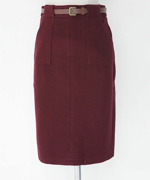 DHOLIC（ディーホリック）の「ベルトSETペンシルスカート（スカート・レディース・ブラウン/ブラック/ワイン/グレー・S/M）」の4枚目の写真