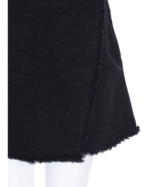 EVRIS（エヴリス）の「フリンジデニムラップスカート（スカート・レディース・ブラック/インディゴ）」の10枚目の写真