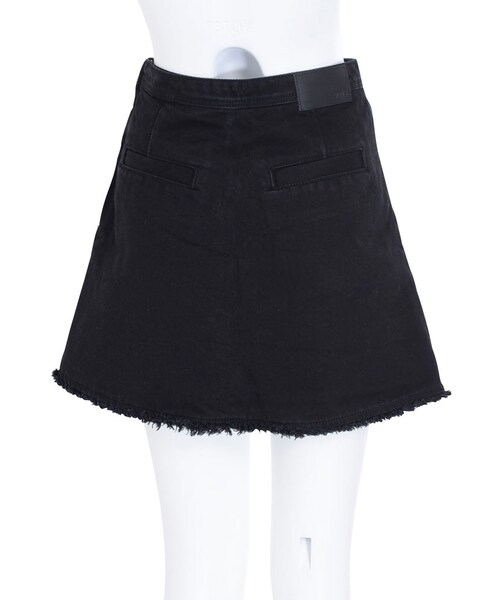 EVRIS（エヴリス）の「フリンジデニムラップスカート（スカート・レディース・ブラック/インディゴ）」の7枚目の写真