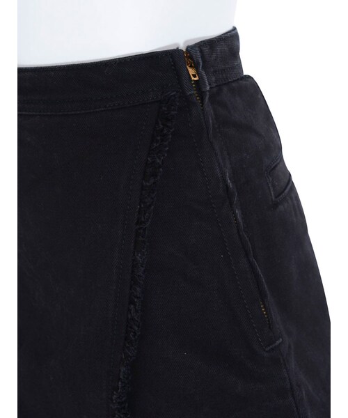 EVRIS（エヴリス）の「フリンジデニムラップスカート（スカート・レディース・ブラック/インディゴ）」の11枚目の写真