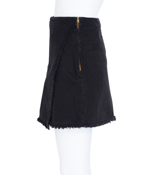 EVRIS（エヴリス）の「フリンジデニムラップスカート（スカート・レディース・ブラック/インディゴ）」の6枚目の写真