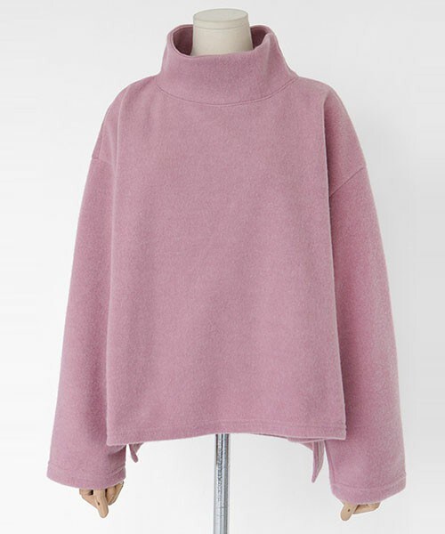 DHOLIC(ディーホリック)の「ルーズフィットハイネック起毛ニット(ニット/セーター・レディース・グレー/ピンク/ブルーパープル/マスタード・FREE)」の4枚目の写真