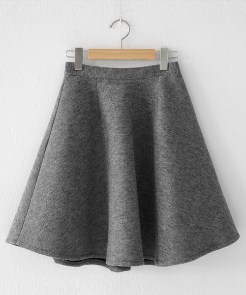 DHOLIC（ディーホリック）の「Aラインネオプレーンフレアスカート（スカート・レディース・ネイビー/グレー/ブラック・S/M）」の3枚目の写真