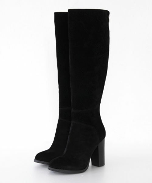 DHOLIC（ディーホリック）の「スエード調ロングブーツ（ブーツ・レディース・キャメル/ブラック・225/230/235/240/245/250）」の2枚目の写真