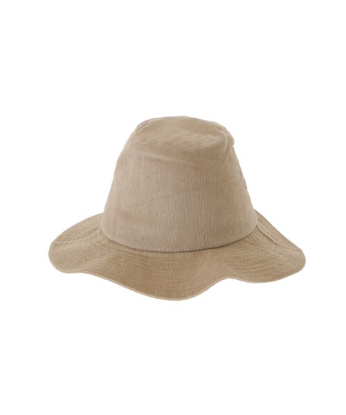 SEVENDAYS=SUNDAY（セブンデイズサンデイ）の「Gallet コーデュロイツバ広ハット（帽子・ブラック/ベージュ/カーキ/ネイビー・F）」の6枚目の写真