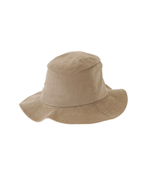 SEVENDAYS=SUNDAY（セブンデイズサンデイ）の「Gallet コーデュロイツバ広ハット（帽子・ブラック/ベージュ/カーキ/ネイビー・F）」の5枚目の写真