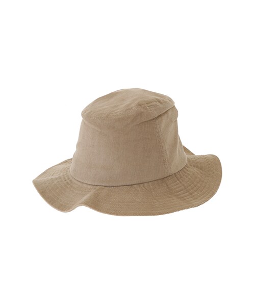 SEVENDAYS=SUNDAY（セブンデイズサンデイ）の「Gallet コーデュロイツバ広ハット（帽子・ブラック/ベージュ/カーキ/ネイビー・F）」の2枚目の写真