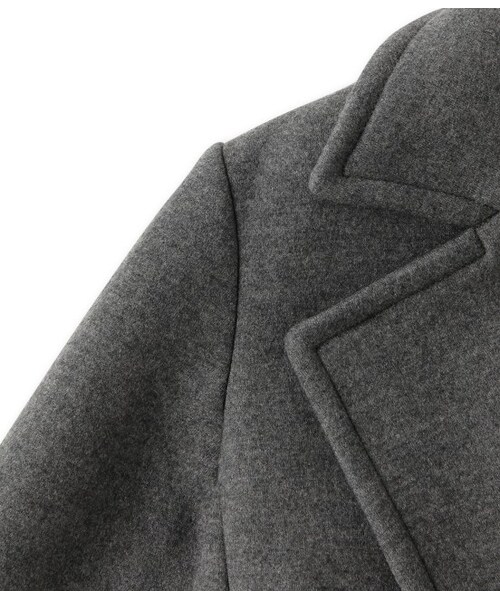 ADAM ET ROPE'(アダムエロペ)の「ボンディングショートブルゾン(ジャケット/アウター・レディース・チャコール/カーキ・36/38)」の6枚目の写真