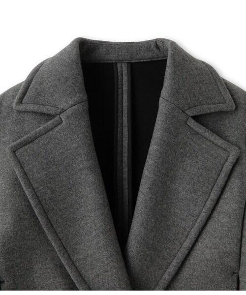 ADAM ET ROPE'(アダムエロペ)の「ボンディングショートブルゾン(ジャケット/アウター・レディース・チャコール/カーキ・36/38)」の5枚目の写真