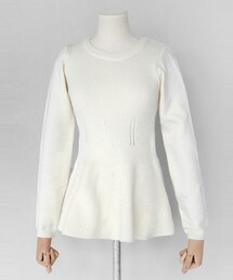 DHOLIC | フレアヘムラウンドネックニット(ニット/セーター)