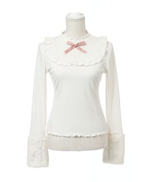 mon Lily | 指穴ファースリーブリブトップス(トップス)