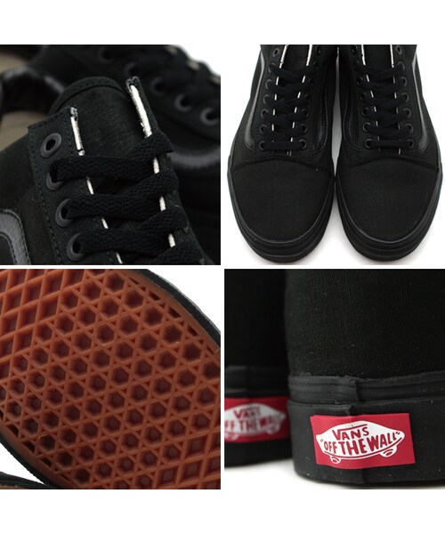 VANS(バンズ)の「VANS OLD SKOOL(BLK BLK CANVAS)(シューズ・メンズ・ブラック・22.0cm/22.5cm/23.0cm/23.5cm/24.0cm/24.5cm/25.0cm/25.5cm/26.0cm/26.5cm/27.0cm/27.5cm/28.0cm/28.5cm/29.0cm)」の3枚目の写真