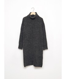 gracegift | 韓國高領舒適感針織長版洋裝(その他)