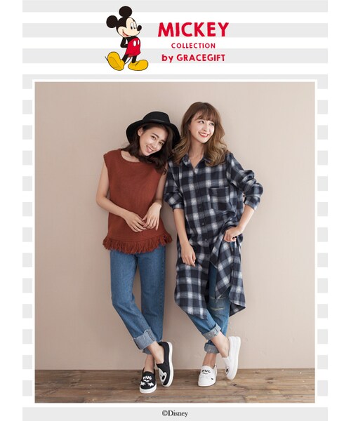 gracegift（グレースギフト）の「米奇不對稱懶人鞋（その他・レディース・白/黑・35/36/37/38/39/40/41）」の20枚目の写真