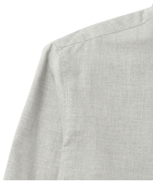 ADAM ET ROPE'（アダムエロペ）の「コットンフランネル フレンチフライシャツ（トップス・メンズ・グレー/ホワイト系・M/L）」の6枚目の写真