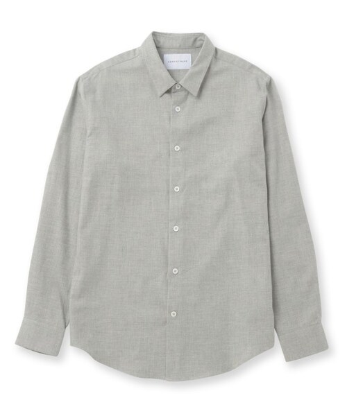 ADAM ET ROPE'（アダムエロペ）の「コットンフランネル フレンチフライシャツ（トップス・メンズ・グレー/ホワイト系・M/L）」の2枚目の写真