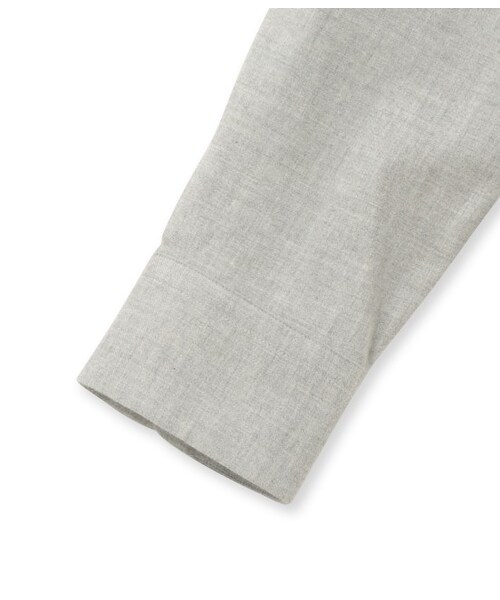 ADAM ET ROPE'（アダムエロペ）の「コットンフランネル フレンチフライシャツ（トップス・メンズ・グレー/ホワイト系・M/L）」の8枚目の写真