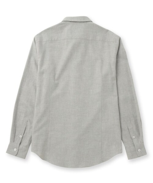 ADAM ET ROPE'（アダムエロペ）の「コットンフランネル フレンチフライシャツ（トップス・メンズ・グレー/ホワイト系・M/L）」の4枚目の写真