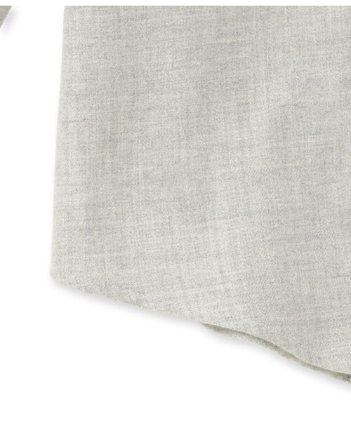 ADAM ET ROPE'（アダムエロペ）の「コットンフランネル バンドカラーシャツ（トップス・メンズ・グレー/ホワイト系・M/L）」の7枚目の写真