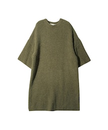 STYLENANDA | ウール×アルパカルーズワンピース(カーキ)(ワンピース/ドレス)