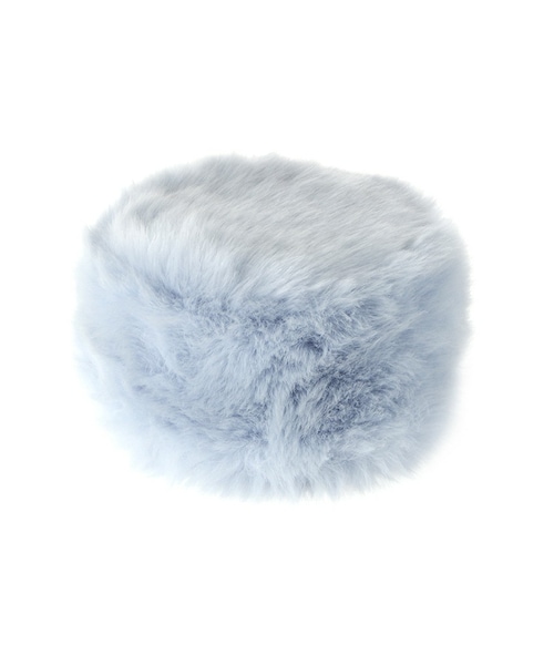 PAMEO POSE(パメオポーズ)の「ELENA FUR HAT(ニットキャップ/ビーニー・レディース・スカイブルー・F)」の1枚目の写真