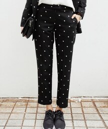 DHOLIC | ドットパターンウールクロップドパンツ(スラックス)