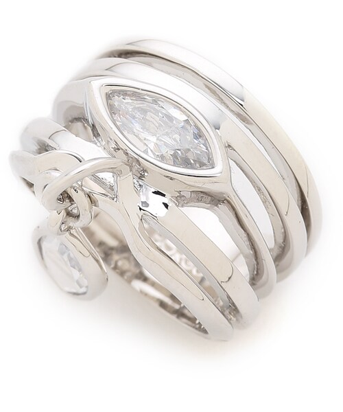 Eddie Borgo(エディーボルゴ)の「Eddie Borgo Navette Ring(リング・レディース・Silver・One Size)」の4枚目の写真