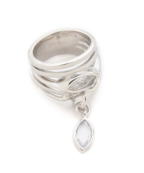Eddie Borgo(エディーボルゴ)の「Eddie Borgo Navette Ring(リング・レディース・Silver・One Size)」の1枚目の写真