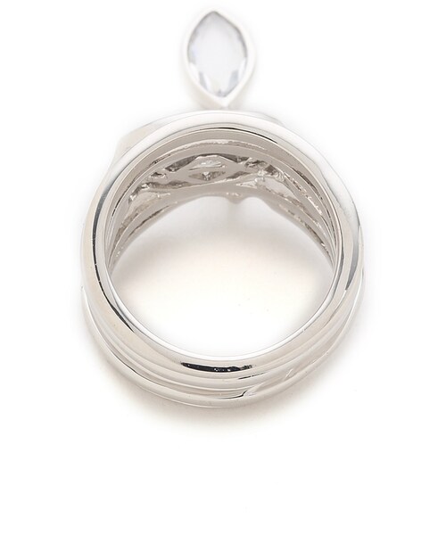 Eddie Borgo(エディーボルゴ)の「Eddie Borgo Navette Ring(リング・レディース・Silver・One Size)」の3枚目の写真